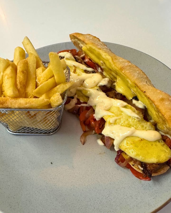 Featured image for “Flavour Explosion: May’s Steak and Cheese Burger at Marble & Vine”