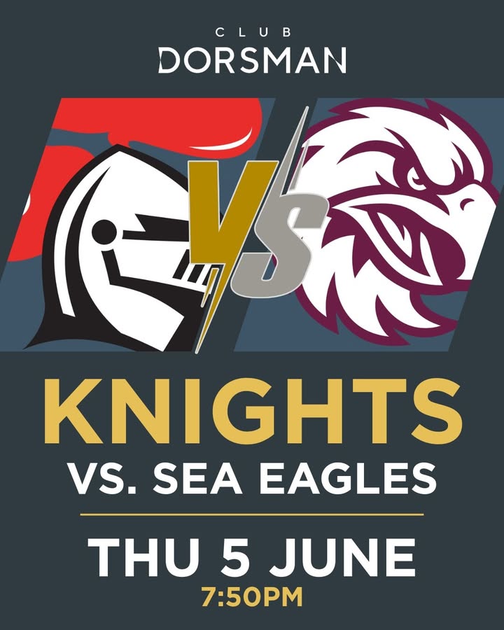 Featured image for “Knights vs Sea Eagles Showdown: Live NRL Action at Club Dorsman”
