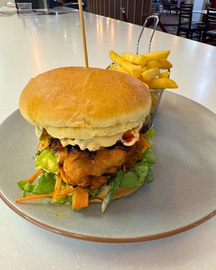Featured image for “Limited Time: Clucking Awesome Burger of the Month at Singleton Diggers”