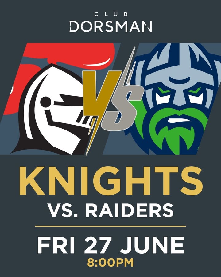 Featured image for “Knights vs Raiders Game Night at Club Dorsman: Friday Footy Fun”