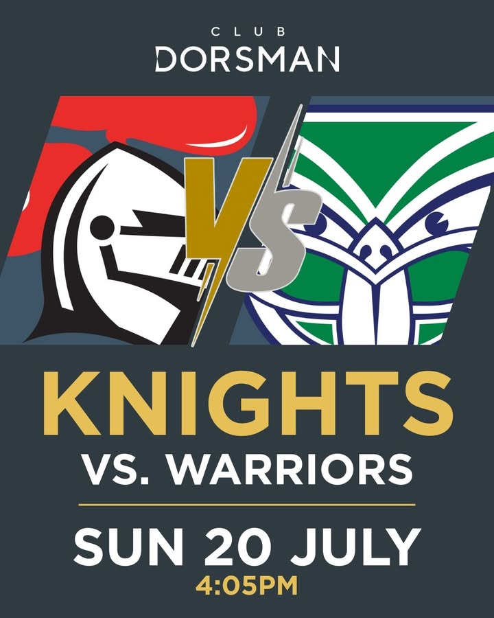 Featured image for “Knights vs Warriors LIVE: Sunday Footy Showdown at Club Dorsman”