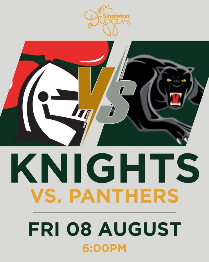 Featured image for “Knights vs Panthers Live at Singleton Diggers: Ultimate NRL Viewing Experience”