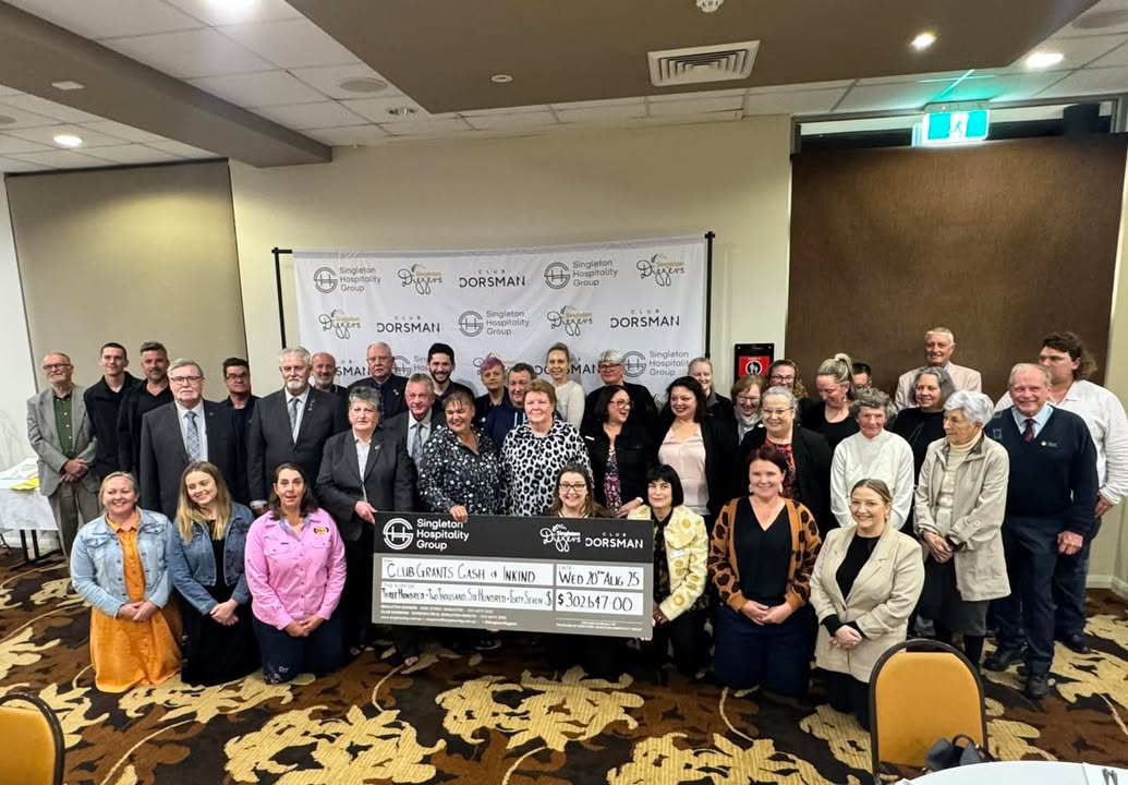 Featured image for “Community Support: Singleton Diggers Donates $300,000 to Local Organisations”