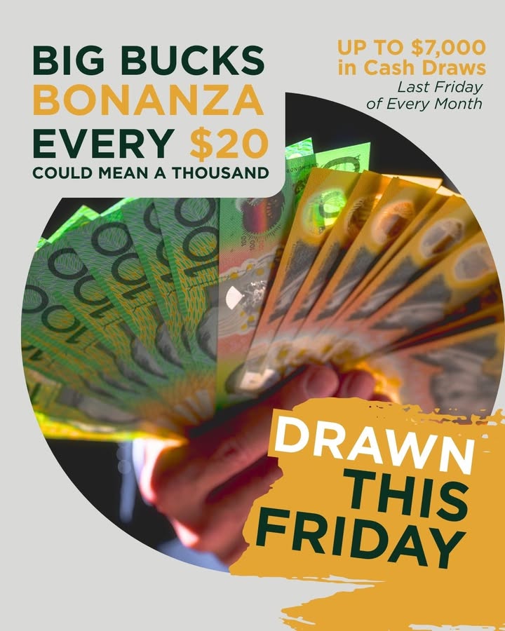Featured image for “Big Bucks Bonanza Draw: Win Thousands at Singleton Diggers”
