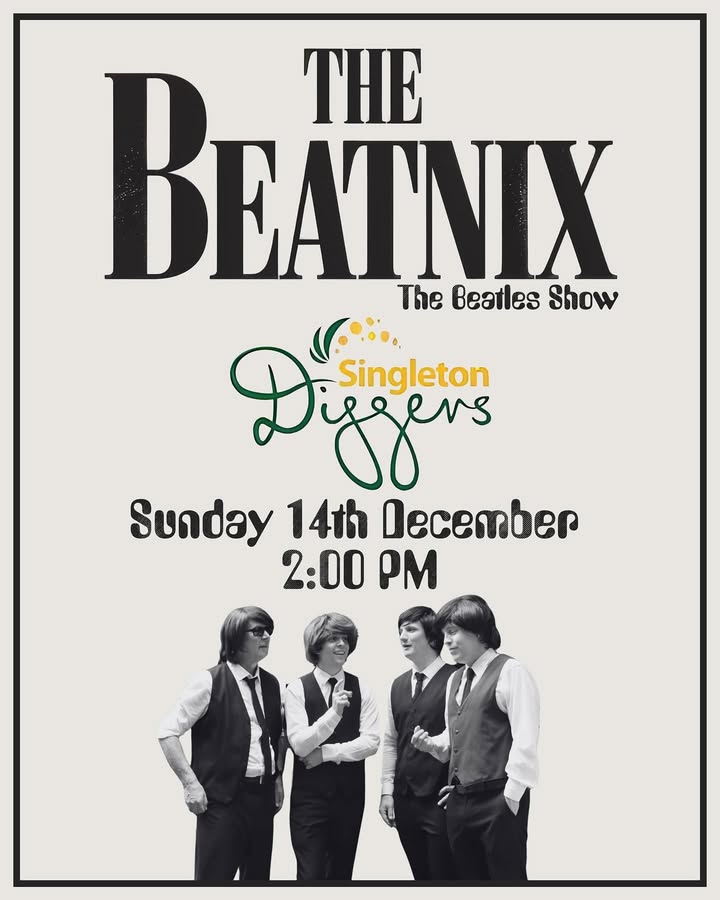 Featured image for “The Beatnix Tribute Band Live at Singleton Diggers: A Beatles Nostalgia Extravaganza”