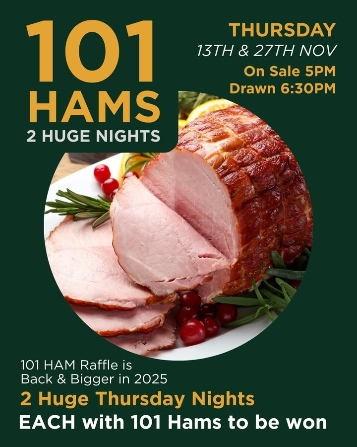 Featured image for “Final 101 Ham Raffle: Hamageddon Hits Singleton Diggers This Thursday”