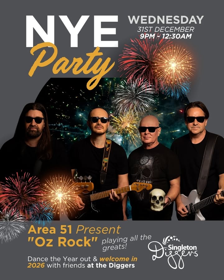 Featured image for “New Year’s Eve at Singleton Diggers”