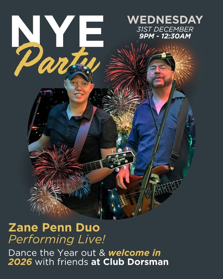 Featured image for “Celebrate NYE 2026 at Club Dorsman with Free Live Music”