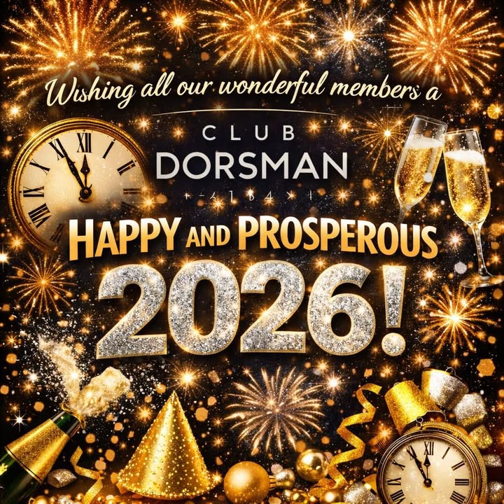 Featured image for “Thank You Members – Happy 2026 at Club Dorsman”