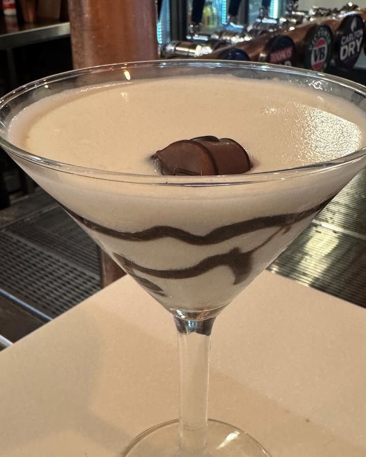 Featured image for “Kinder Bueno White Chocolate Martini at Singleton Diggers”