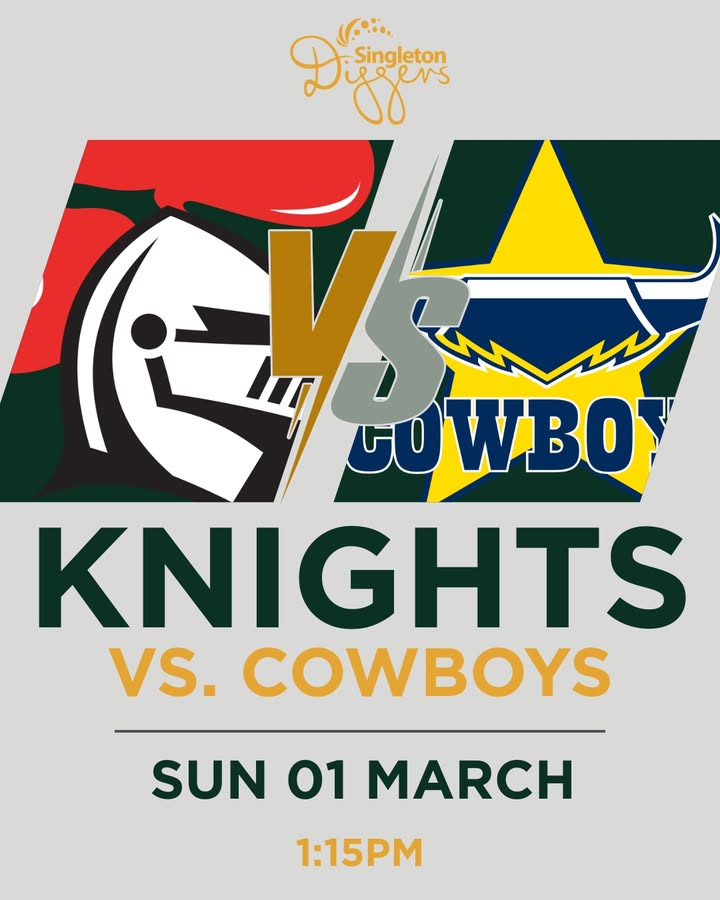 Featured image for “NRL Knights vs Cowboys at Singleton Diggers”