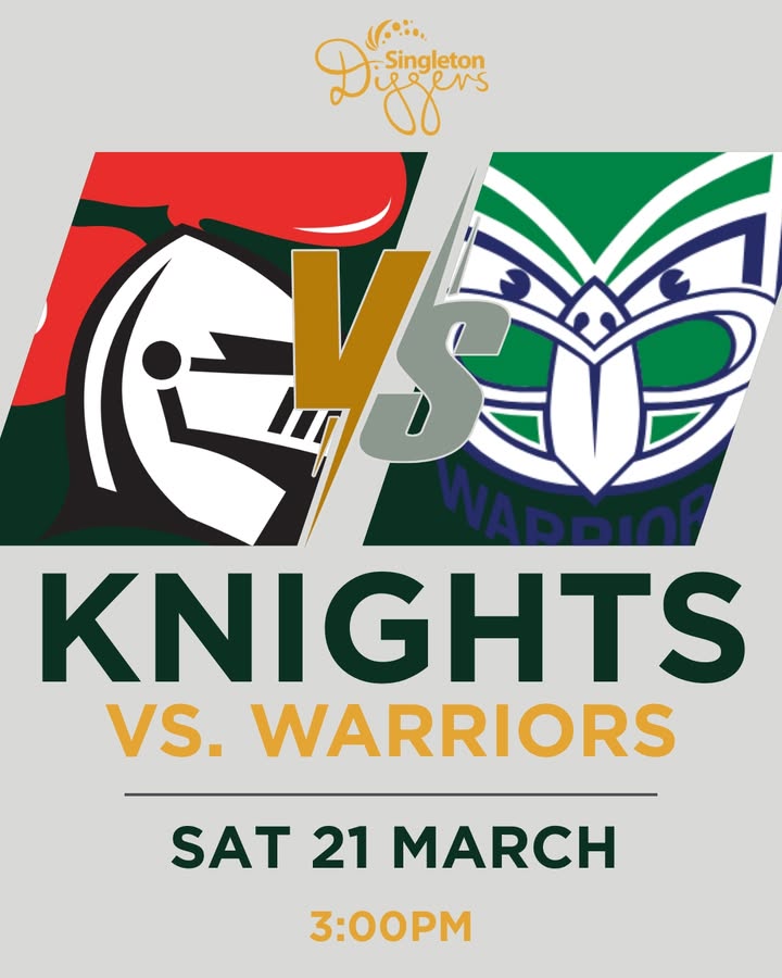 Featured image for “Watch Knights vs Warriors Live at Singleton Diggers”
