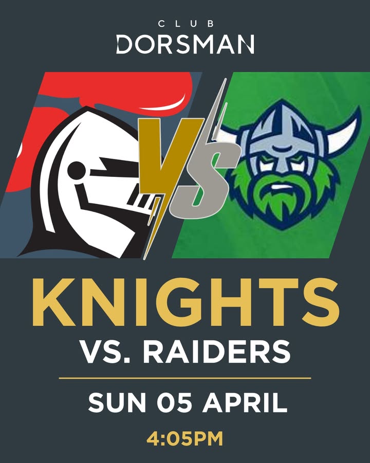 Featured image for “Knights vs Raiders Live at Club Dorsman”