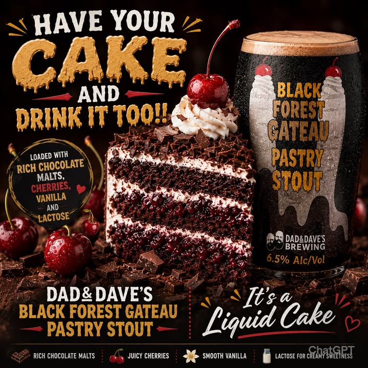 Featured image for “DadnDave’s Black Forest Gateau Stout at Club Dorsman”