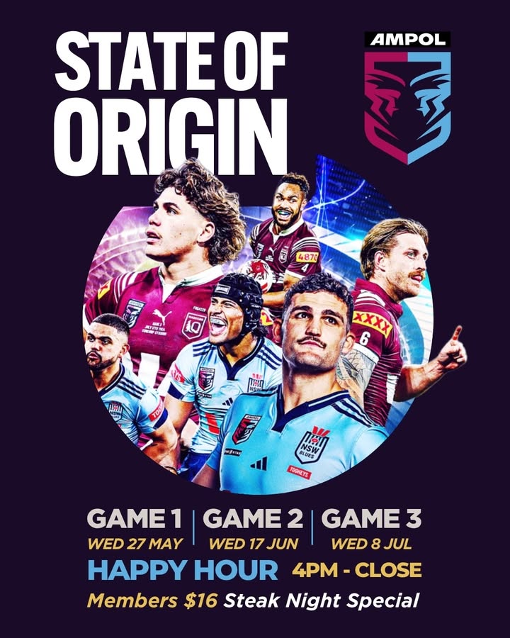 Featured image for “State of Origin at Singleton Diggers – Steak, Beer & Happy Hour”