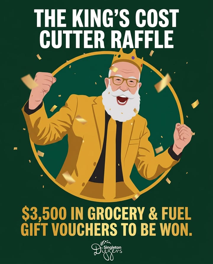 Featured image for “The King’s Cost Cutter Raffle at Singleton Diggers”