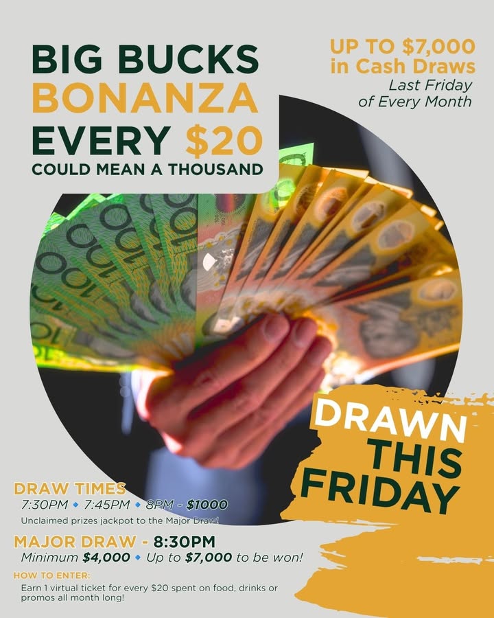 Featured image for âBig Bucks Bonanza Returns This Friday at Singleton Diggersâ
