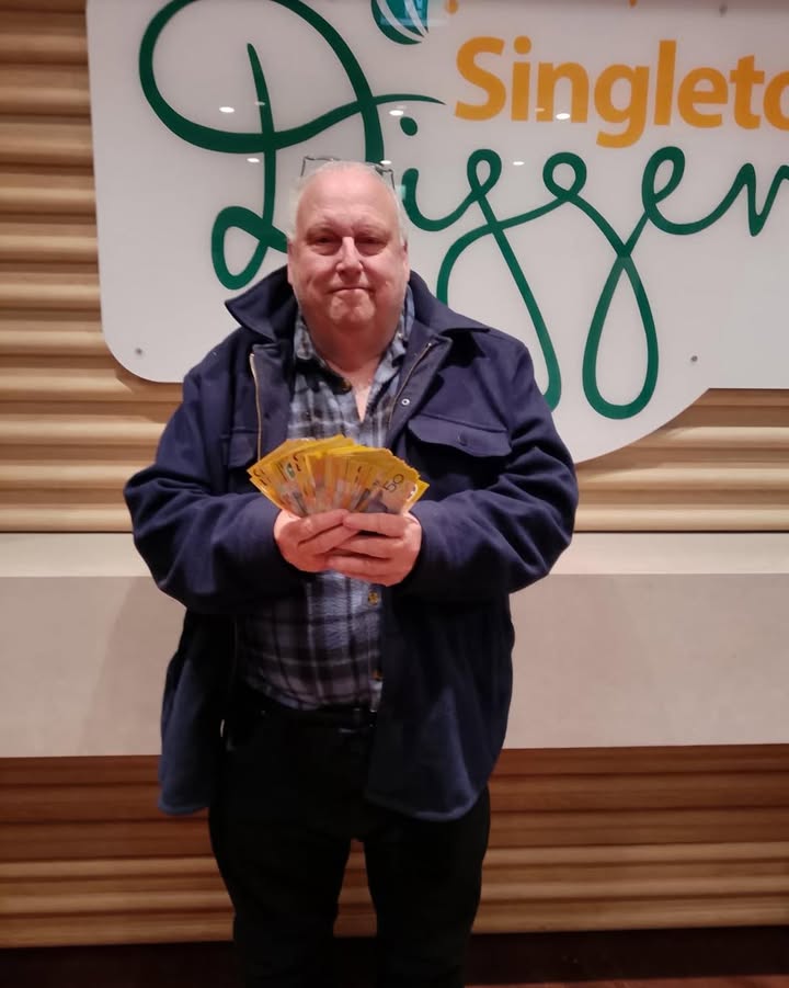 Featured image for “Peter Wins $7,000 at Big Bucks Bonanza at Singleton Diggers”