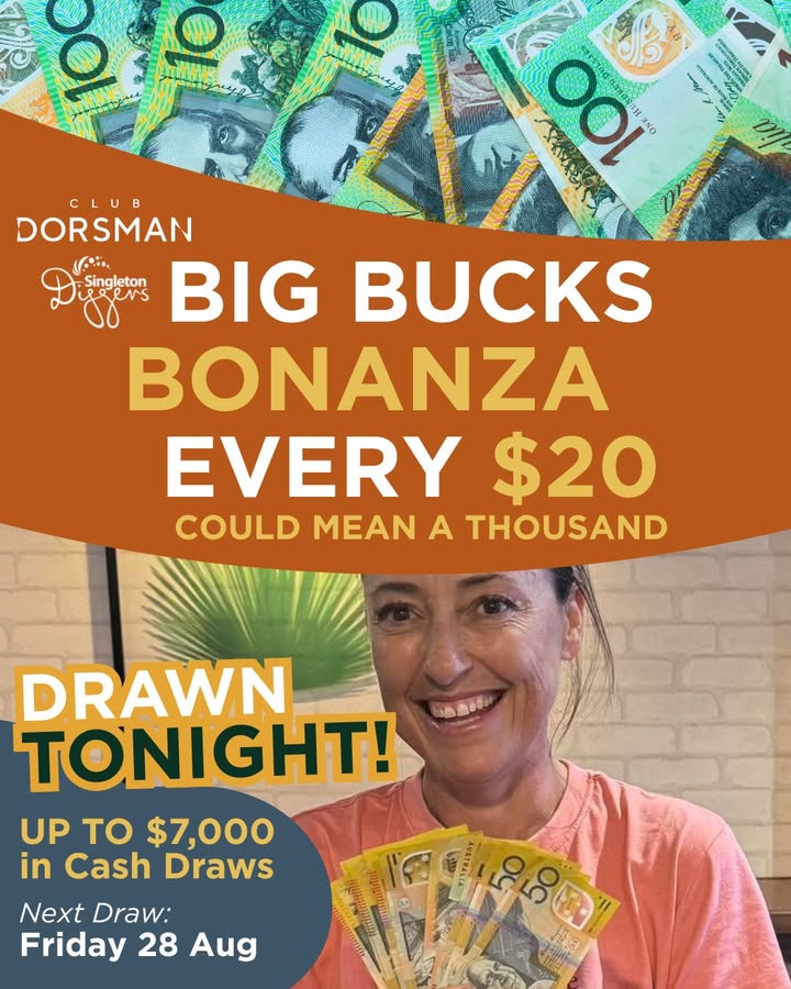 Featured image for “Big Bucks Bonanza Tonight at Club Dorsman”