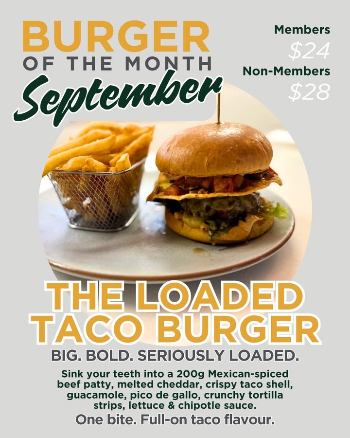 Featured image for “Loaded Taco Burger of the Month at Singleton Diggers”
