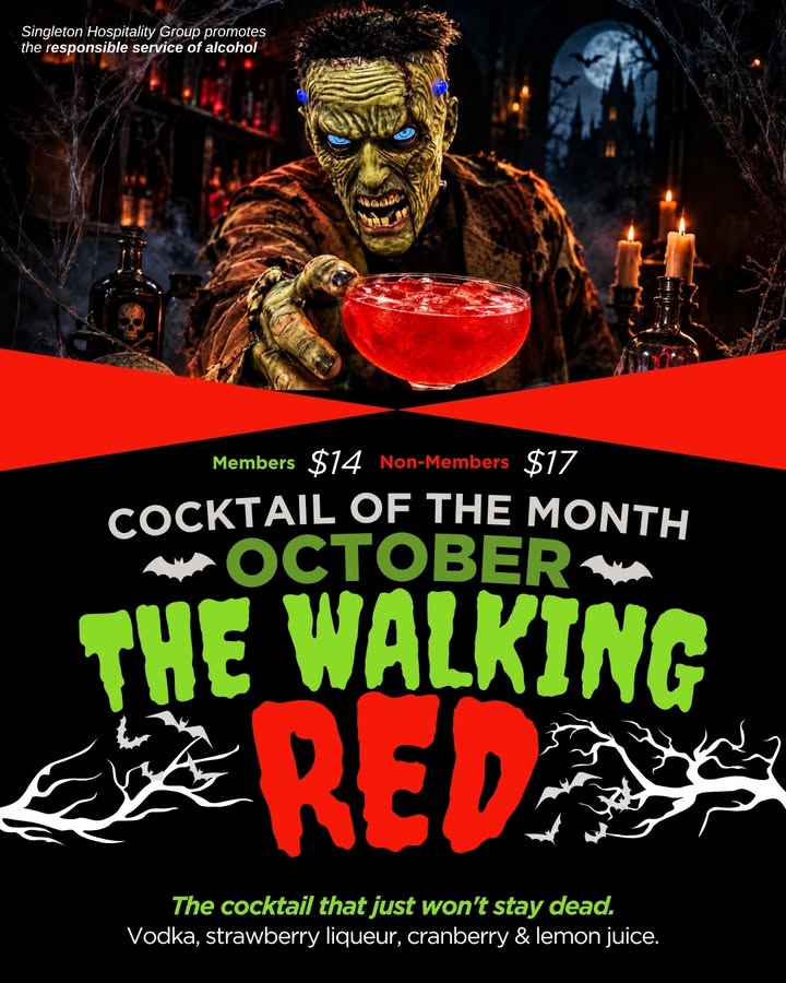 Featured image for “The Walking Red: October Cocktail of the Month at Club Dorsman”