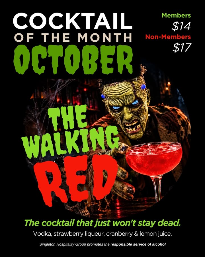 Featured image for “The Walking Red: October Cocktail of the Month at Singleton Diggers”