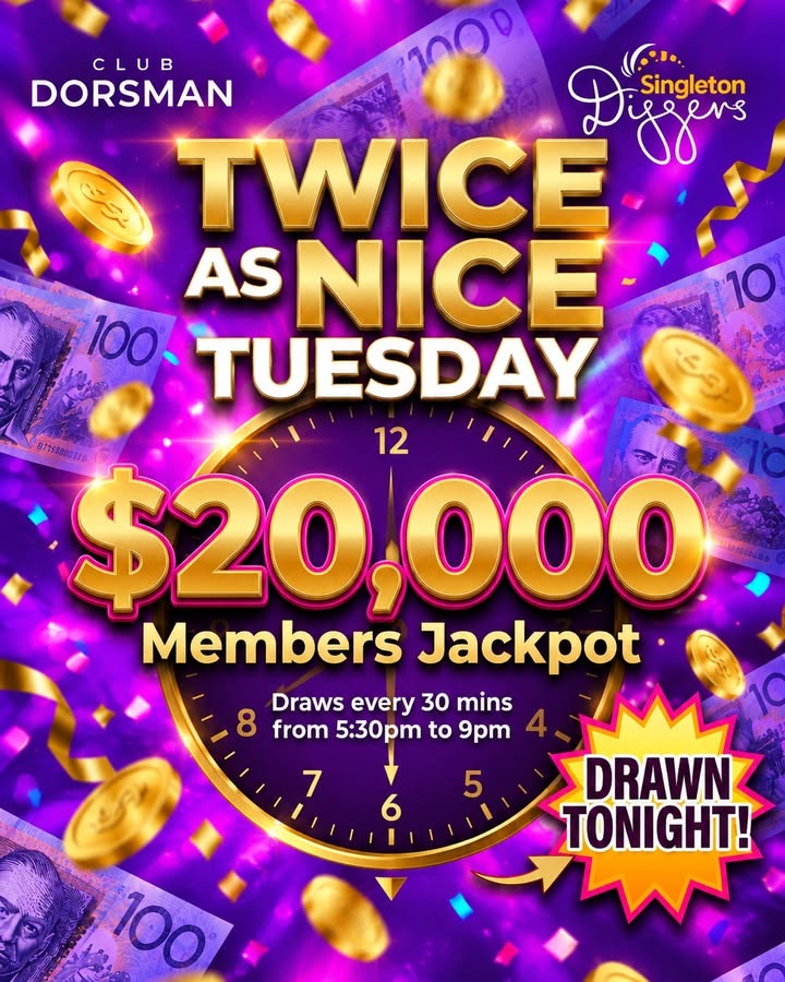 Featured image for “Twice as Nice Tuesday: $20,000 Members Jackpot Tonight”